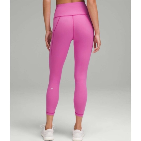 Lululemon Wunder Train High Rise Tight Leggings POW Pink Tone Size 2 NWT - Picture 2 of 9